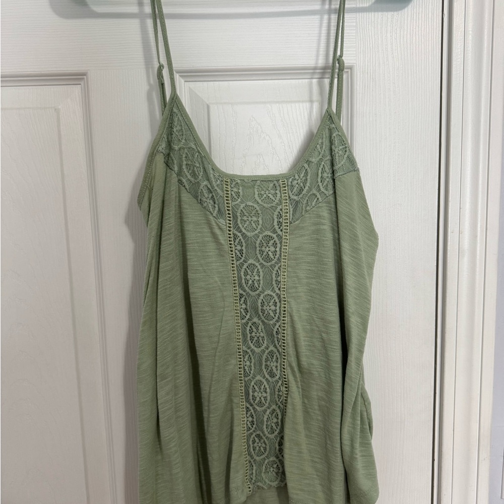 Miami Sage Green Lace Detail Camisole